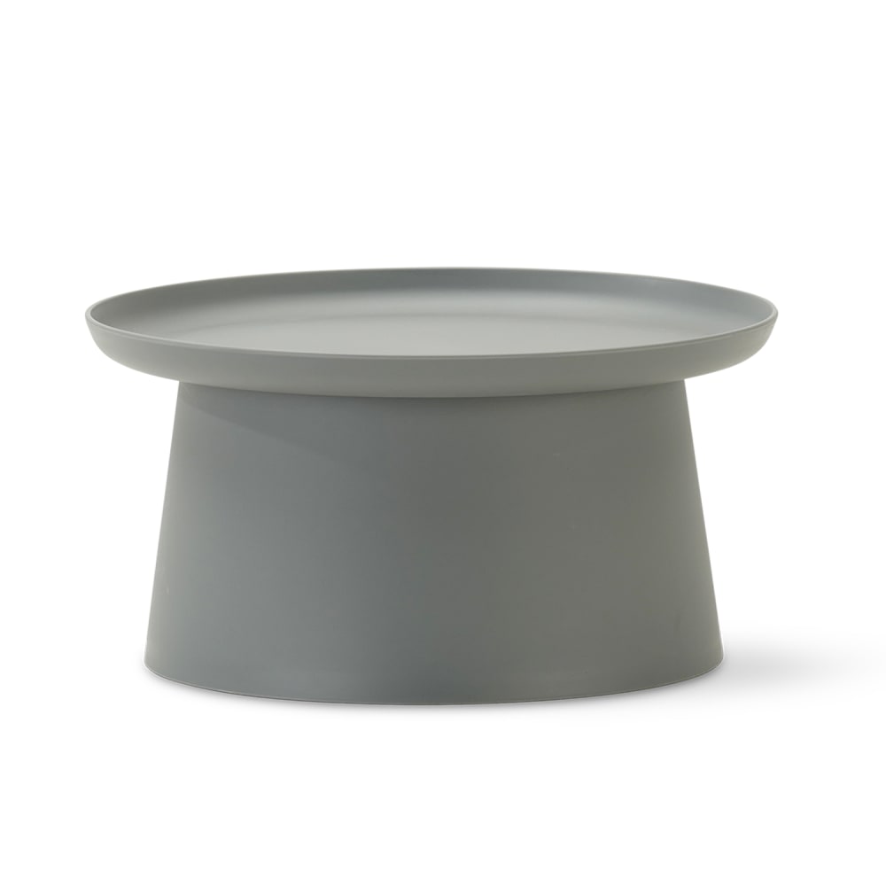 Table d’appoint ronde en polypropylène gris D70cm