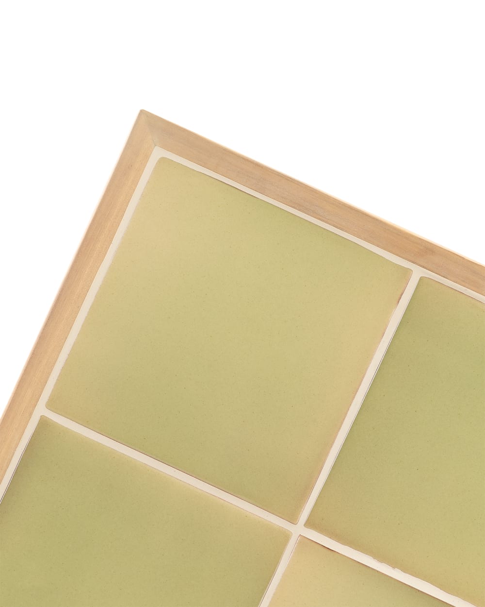Set de repas jardin 6 pl table céramique vert clair 168x87 - Maisons du Monde