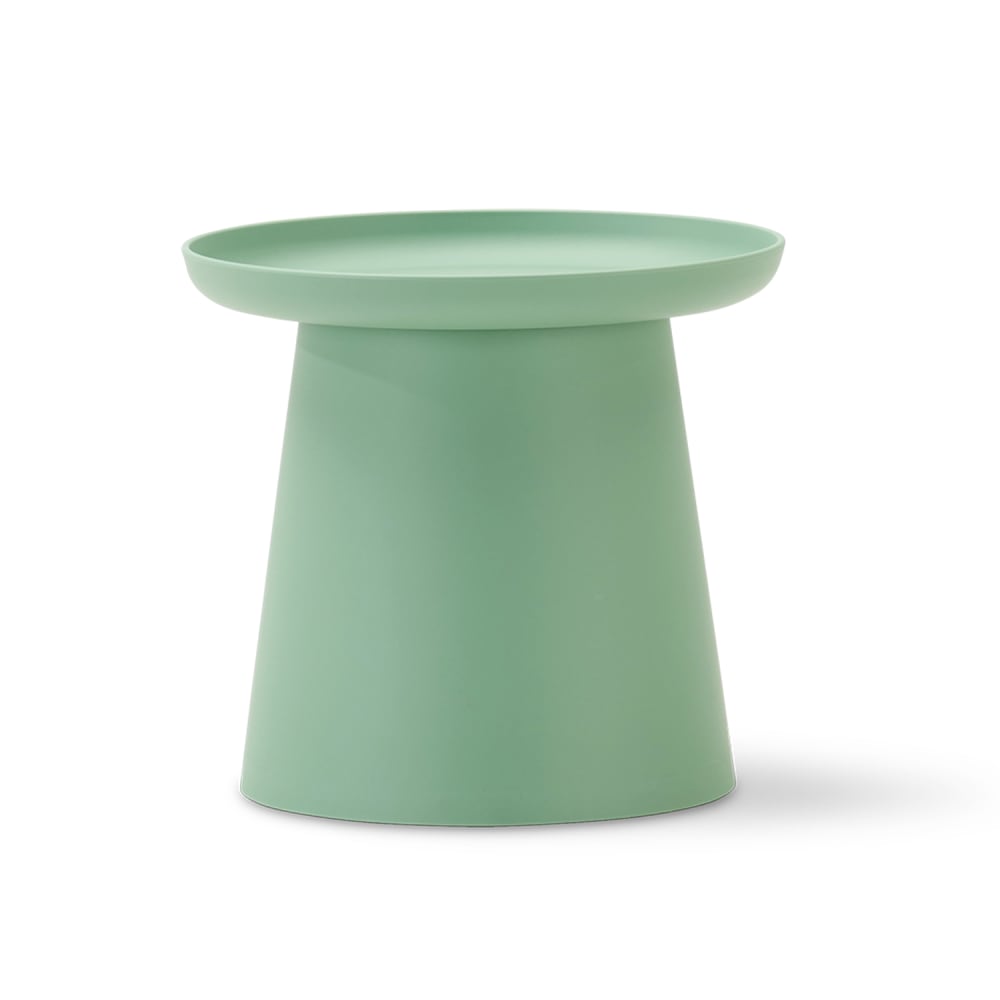 Table d’appoint ronde en polypropylène verte D50cm