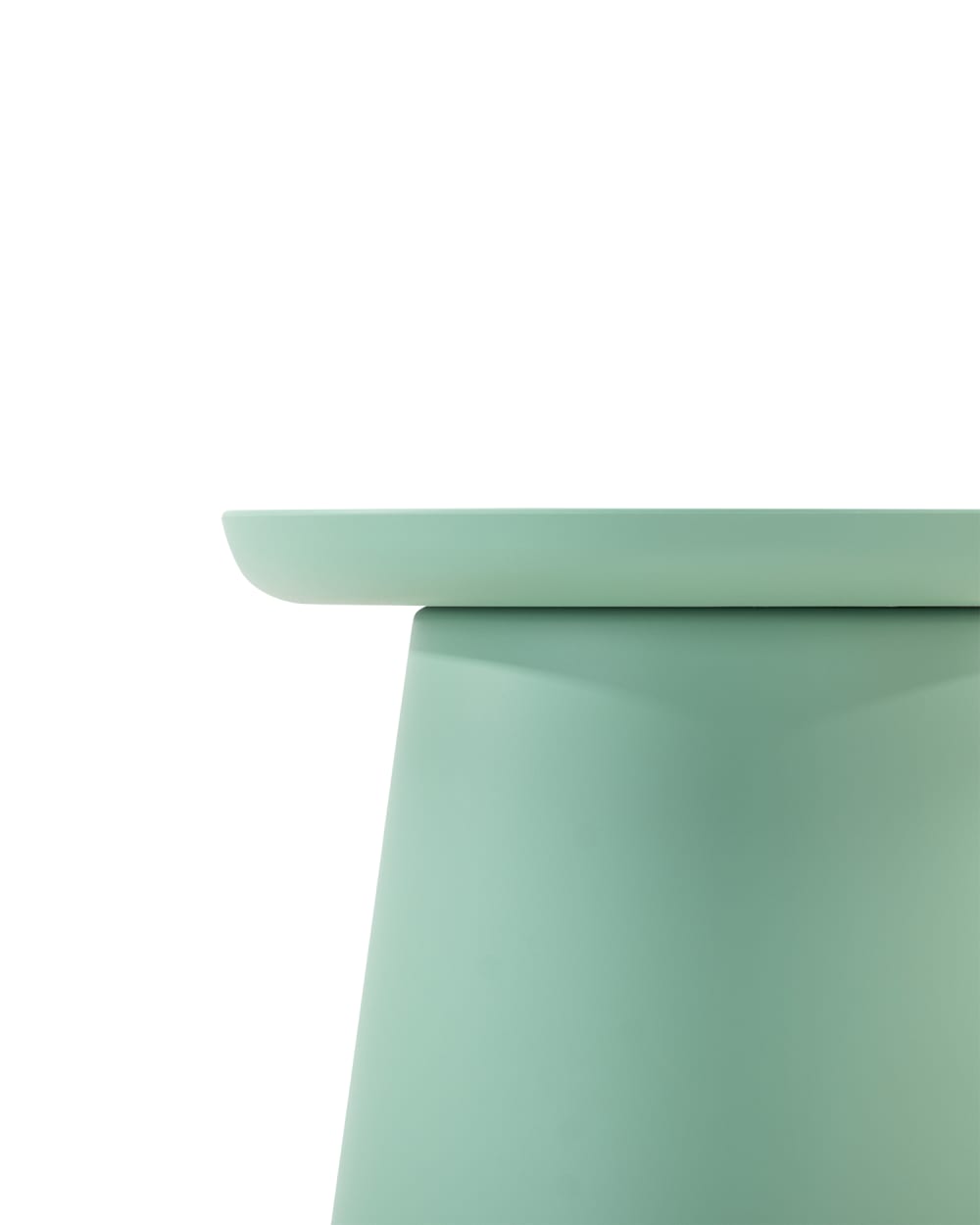 Runder Gartenbeistelltisch aus Polypropylen D50cm grün - Maisons