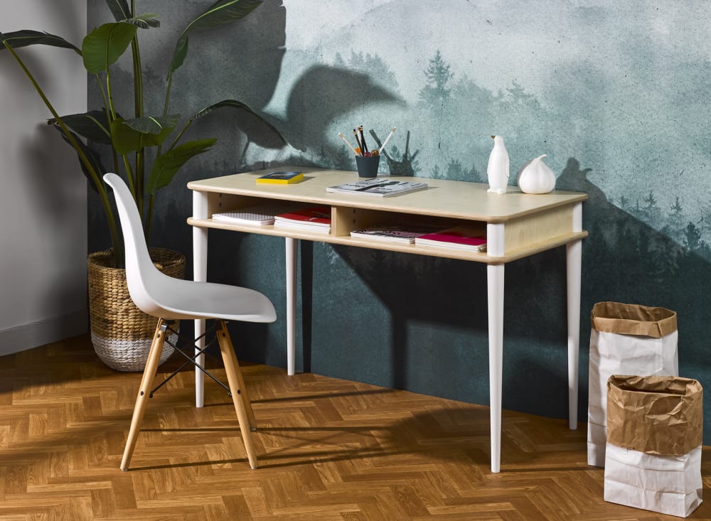 Bureau à casier en Bois Brut - Maisons du Monde