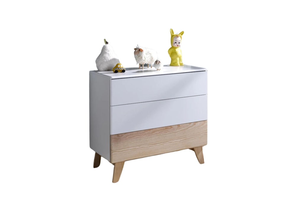 commode 3 tiroirs Blanc