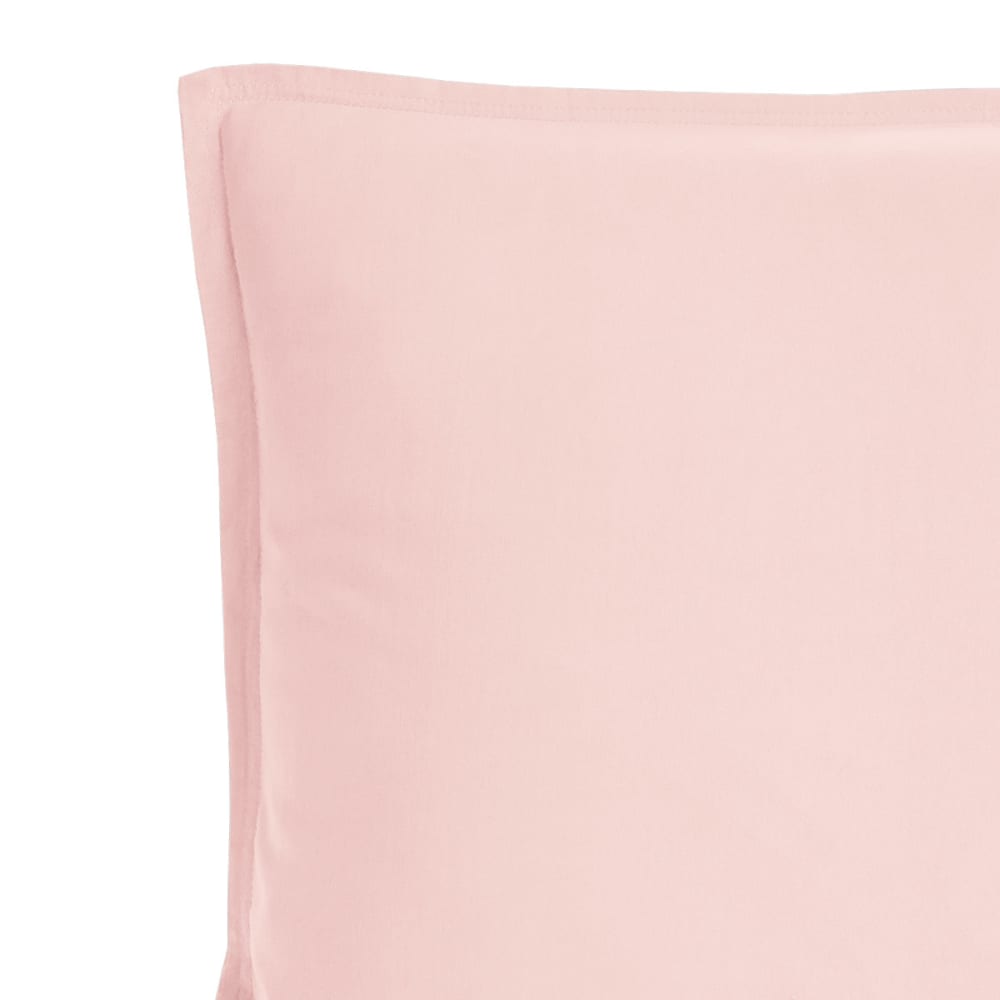 Lot de 2 taies d'oreiller en coton lavé bio poudre 65x65 cm - Maisons du Monde
