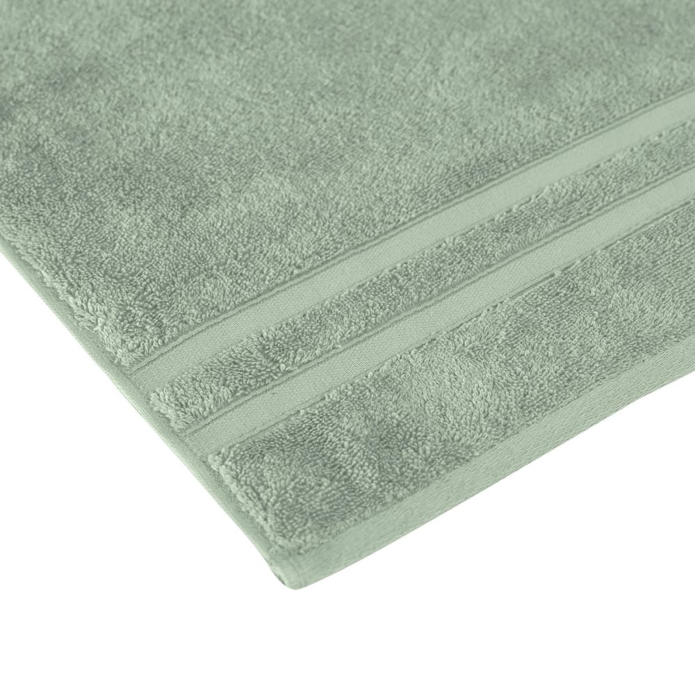 Llot de 3 serviettes invité 600 g/m² sauge 30x50 cm — vue 4