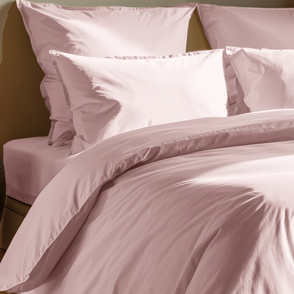 Hhousse de couette en coton lavé biologique poudre 240x220 cm - Maisons du Monde