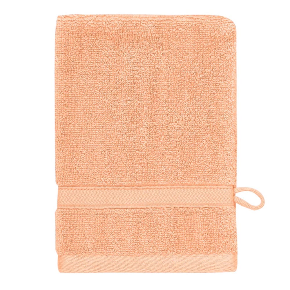 Llot de 3 gants de toilette 600 g/m² rose thé 16x22 cm — vue 3
