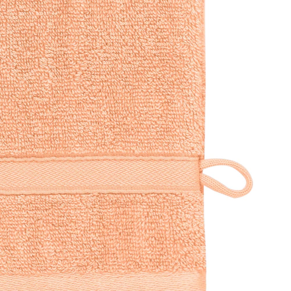 Llot de 3 gants de toilette 600 g/m² rose thé 16x22 cm — vue 4