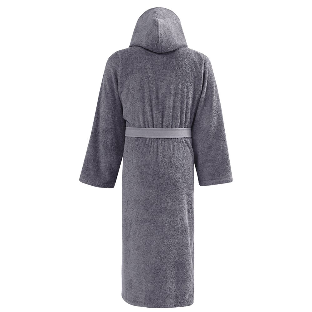 Peignoir mixte à capuche uni 420 g/m²  ardoise XXL