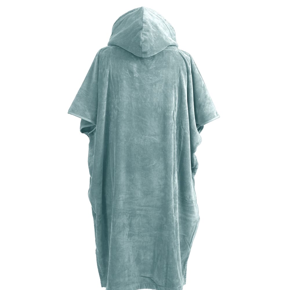 Poncho de plage adulte en coton velours Bleu Arctic M