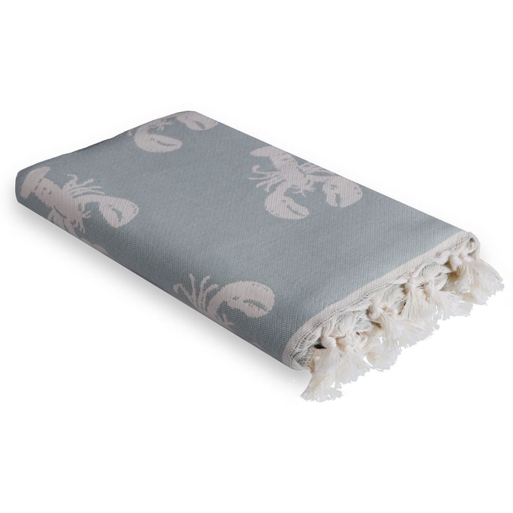 Fouta jacquard coton 100x200 vert d'eau