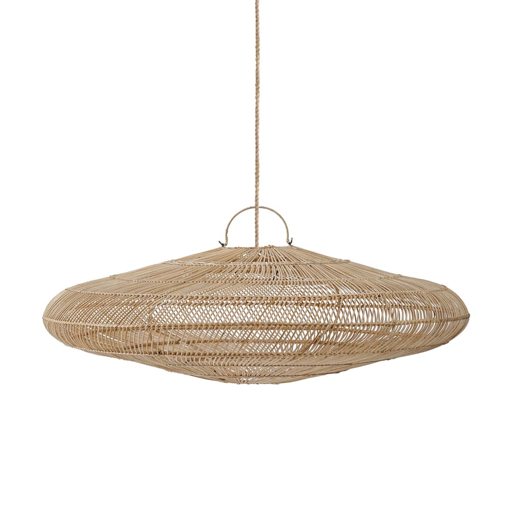 Suspension Fer et Rotin Marron 150x150x47cm
