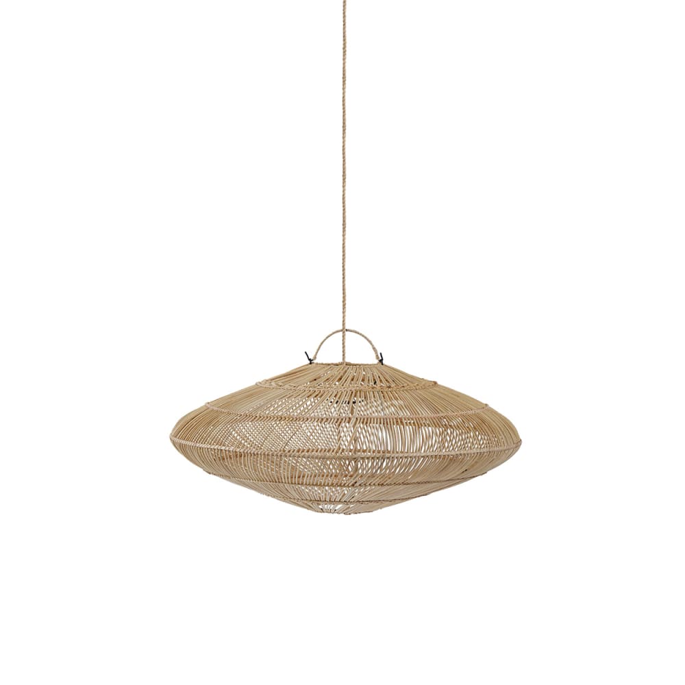 Suspension fer et rotin marron 75x75x30cm