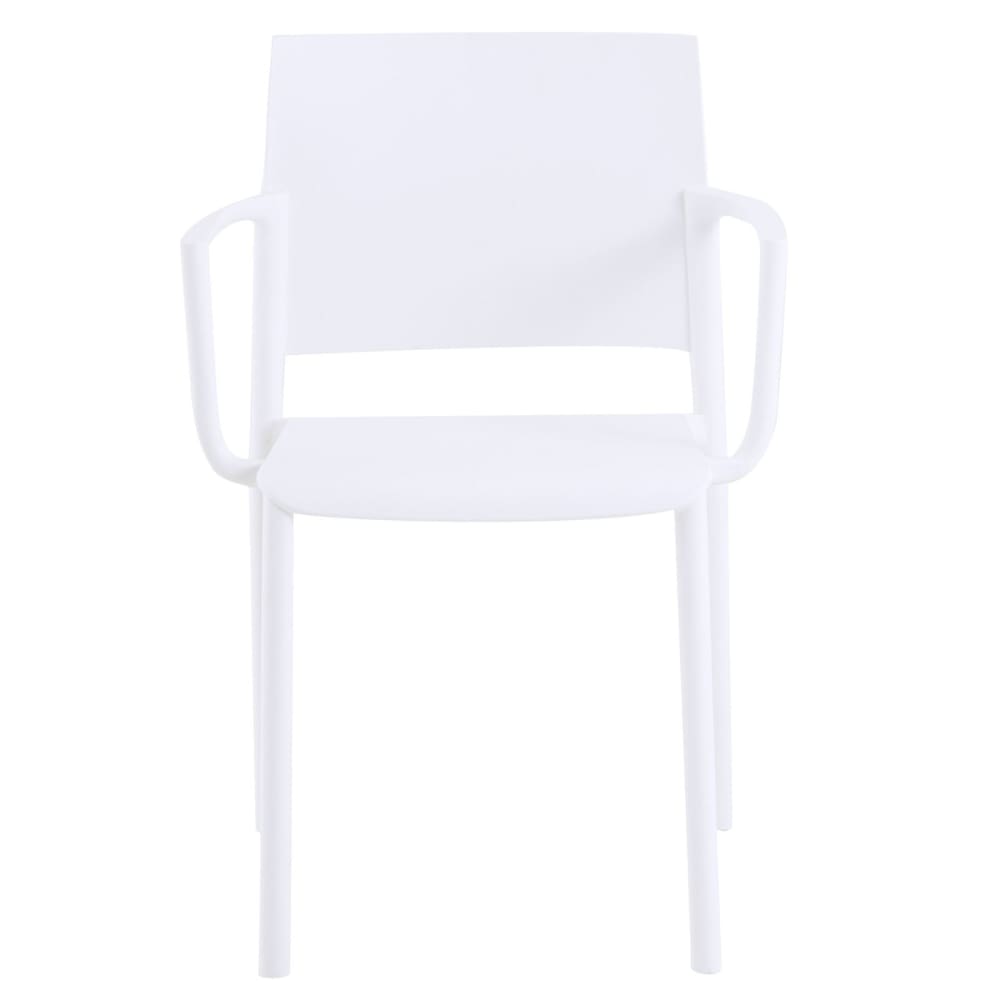 Chaises de jardin (x4) résitantes aux UV, blanc