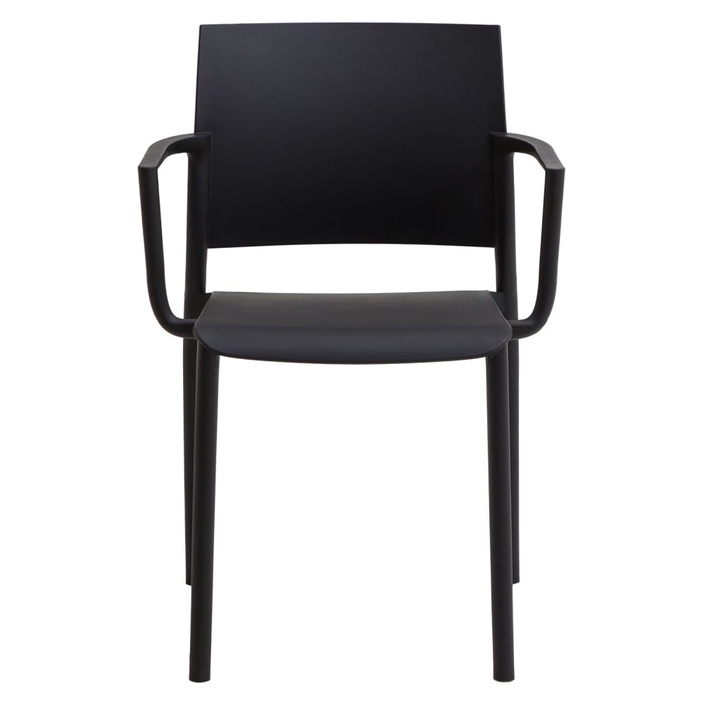 Chaises de jardin (x4) résitantes aux UV, noir
