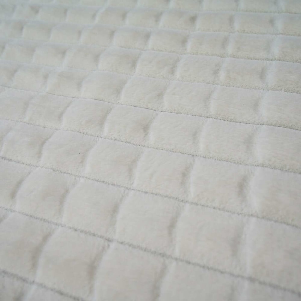 Tapis damier extra-doux blanc 120x170 — vue 4