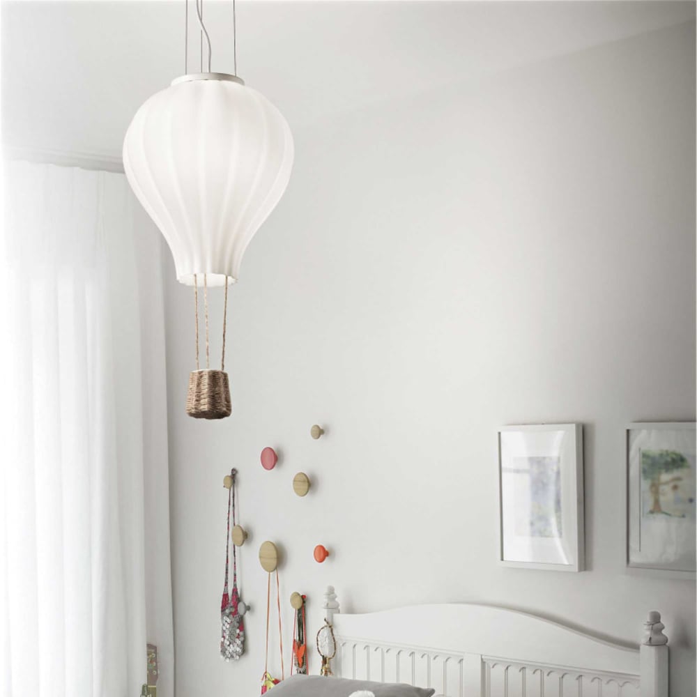 Lustre enfant en verre blanc - Maisons du Monde