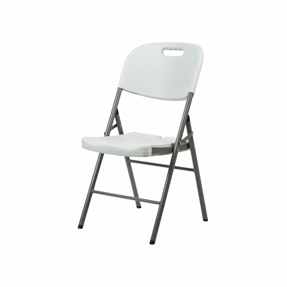 Ensemble de 2 chaises pliantes d'extérieur blanches