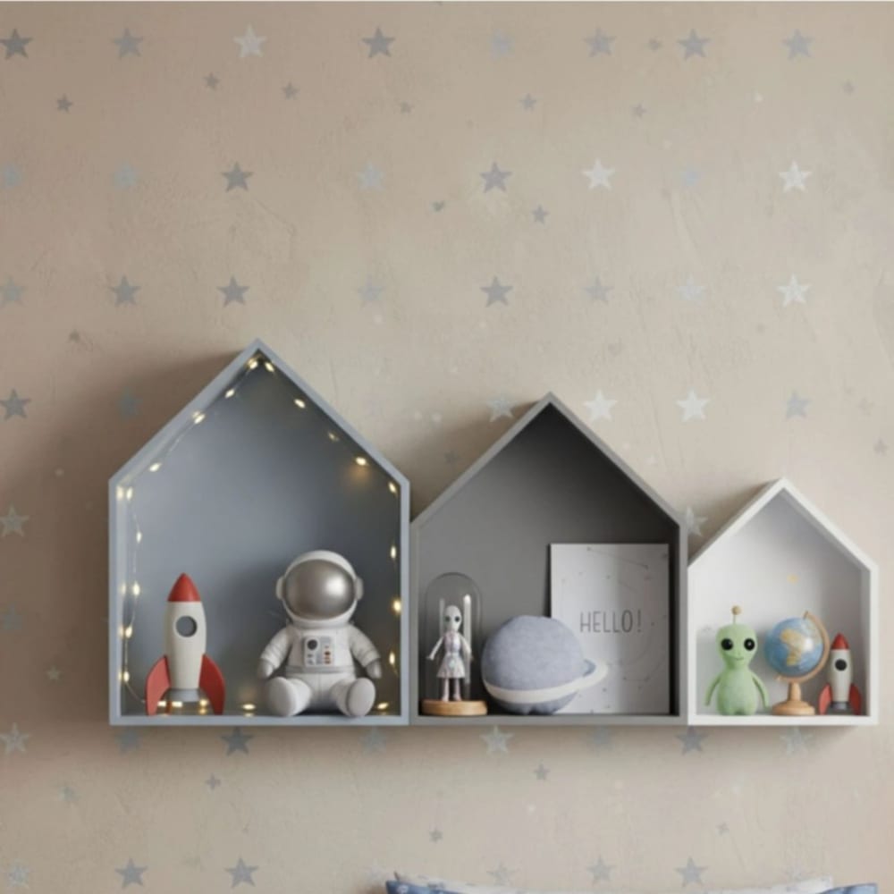 Regal 3 er Set mehrfarbig 37,5x29x12cm - Maisons Du Monde