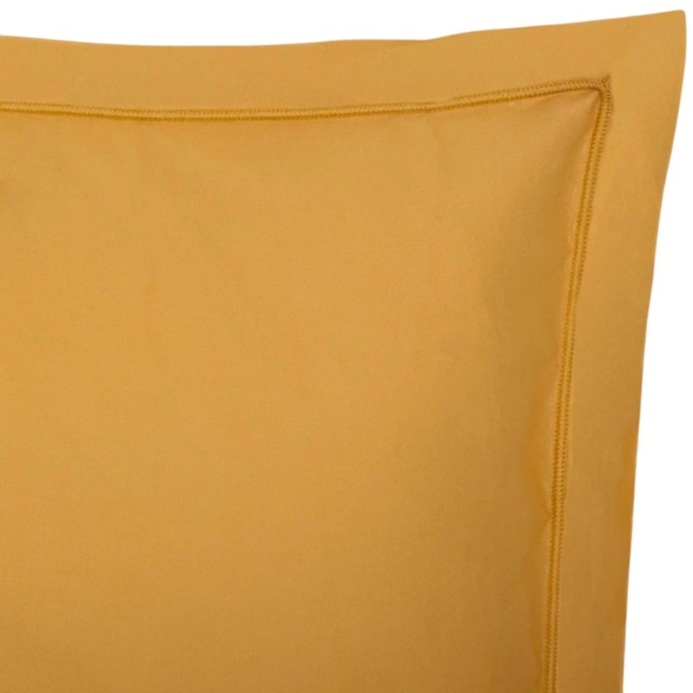 Housse de coussin en coton ocre 63x63cm — vue 3