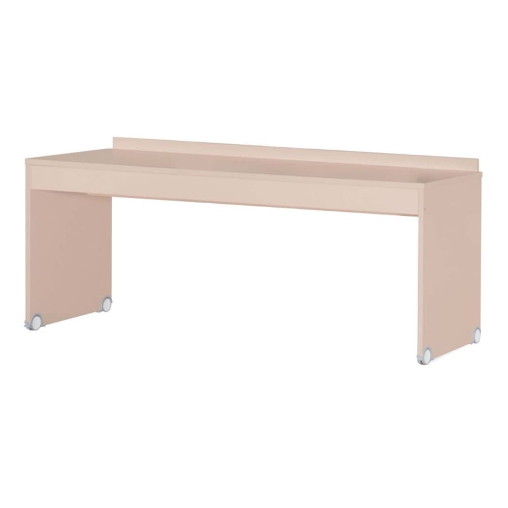 bureau en  rose 79,5x204,4x61,4cm