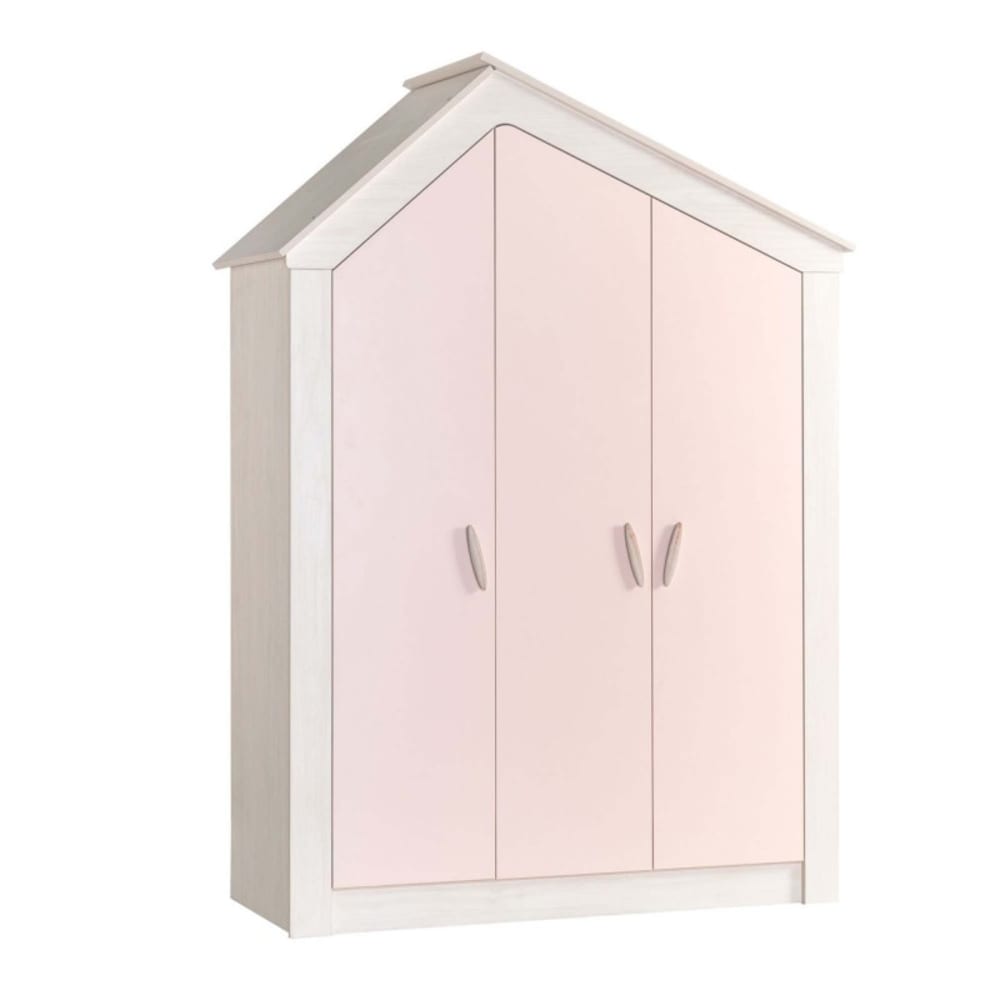 Penderie 3 portes  rose
