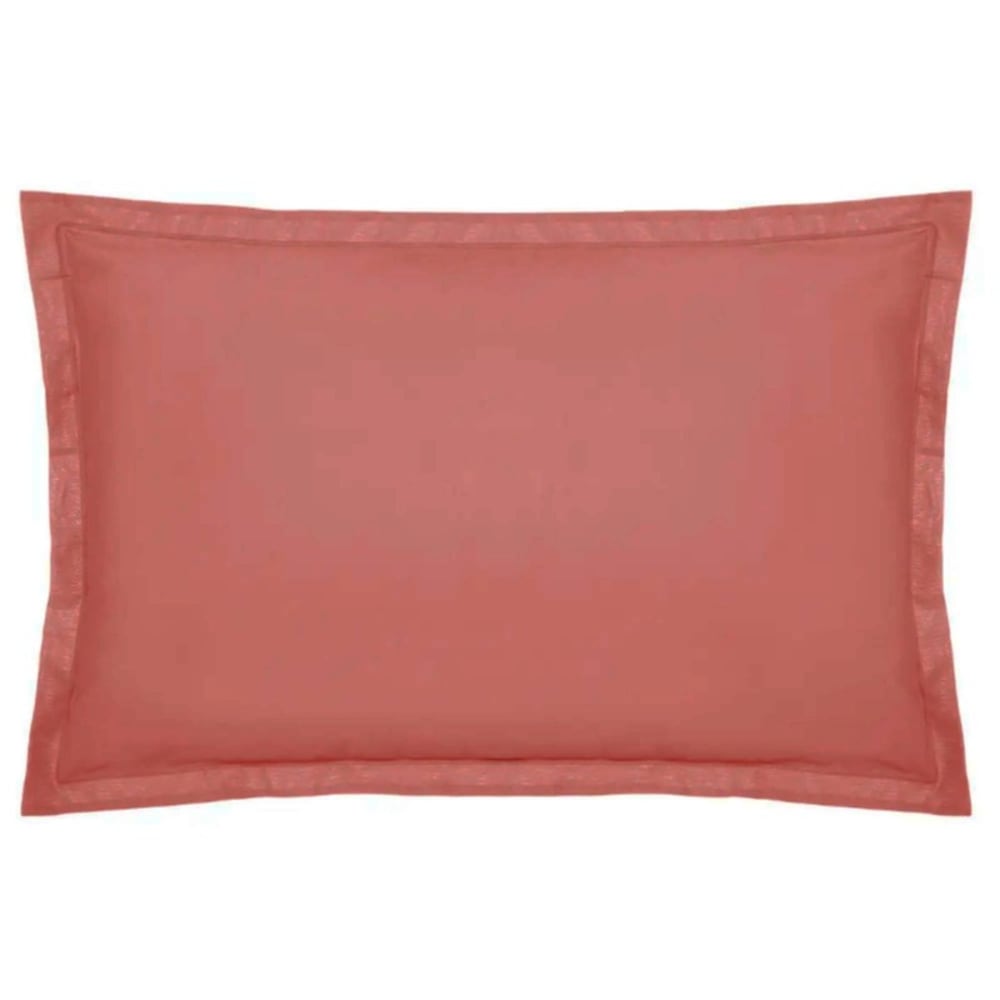 Housse de coussin en coton rose 50x70cm