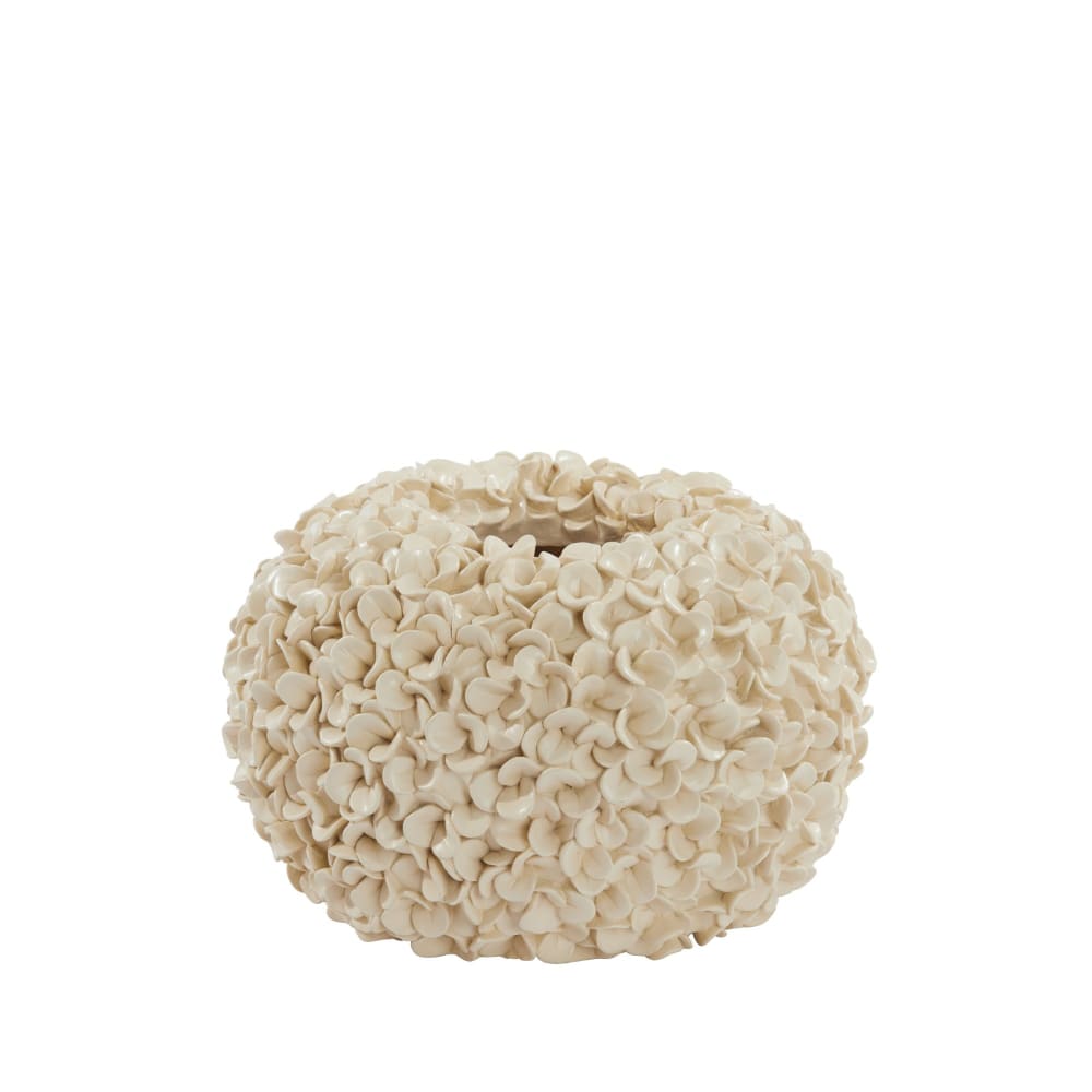 Vase plastique synthétique blanc Ø38cm