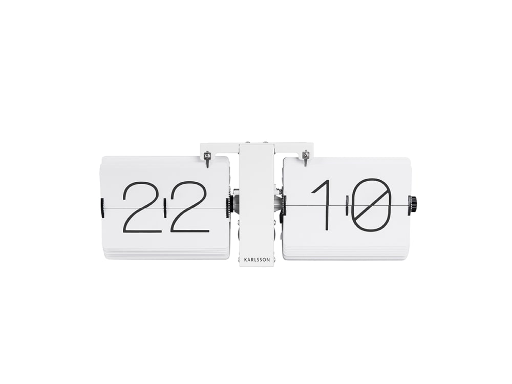 horloge de table acier