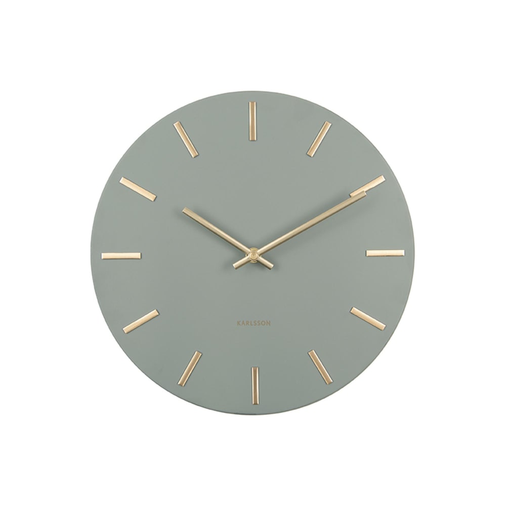 horloge murale acier