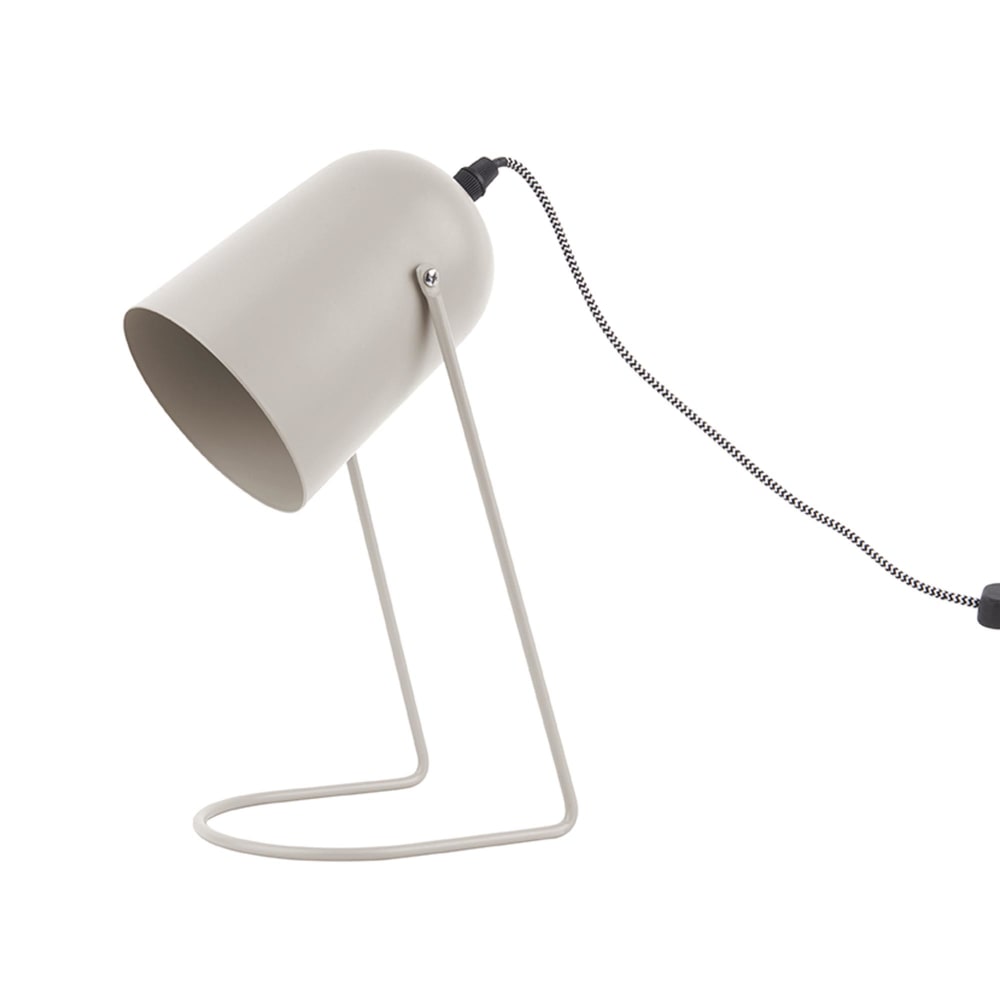 Lampe de table fer gris 30x18cm Lampe de table fer gris 30x18cm