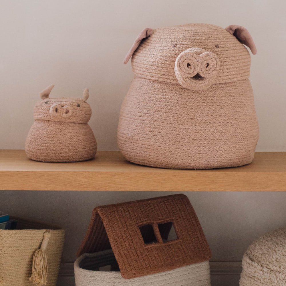 Panier Mini Peggy le Cochon Ø15 x 15 cm - Maisons du Monde