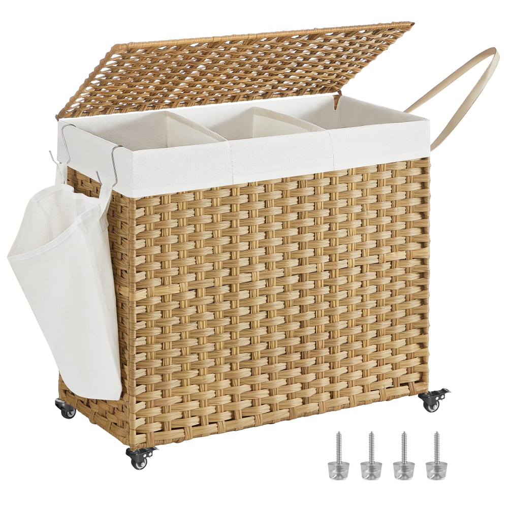 Panier à linge avec - roulettes