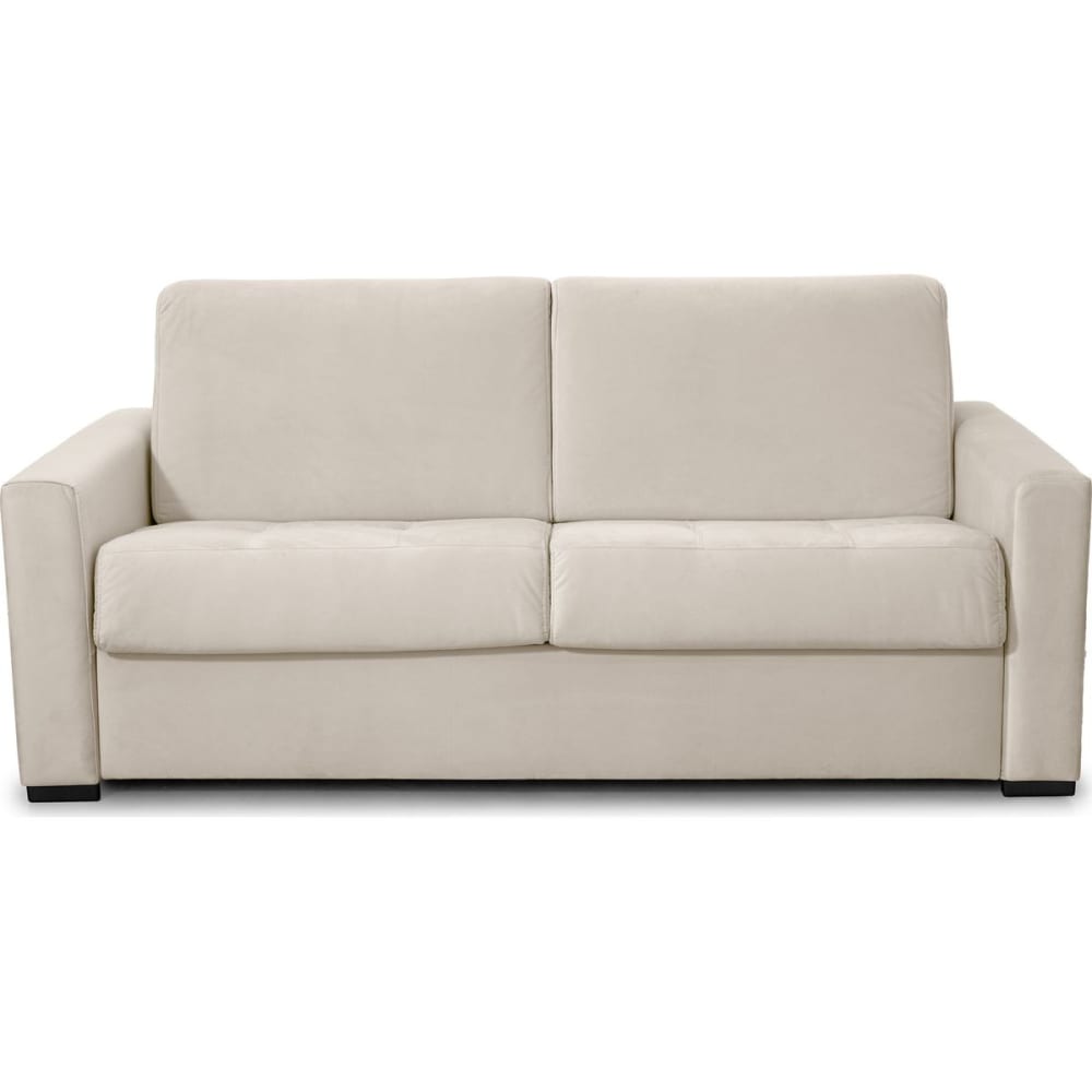 Canapé convertible express 3 places en velours crème