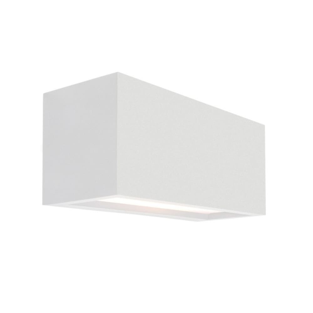 Applique rectangulaire extérieure blanche