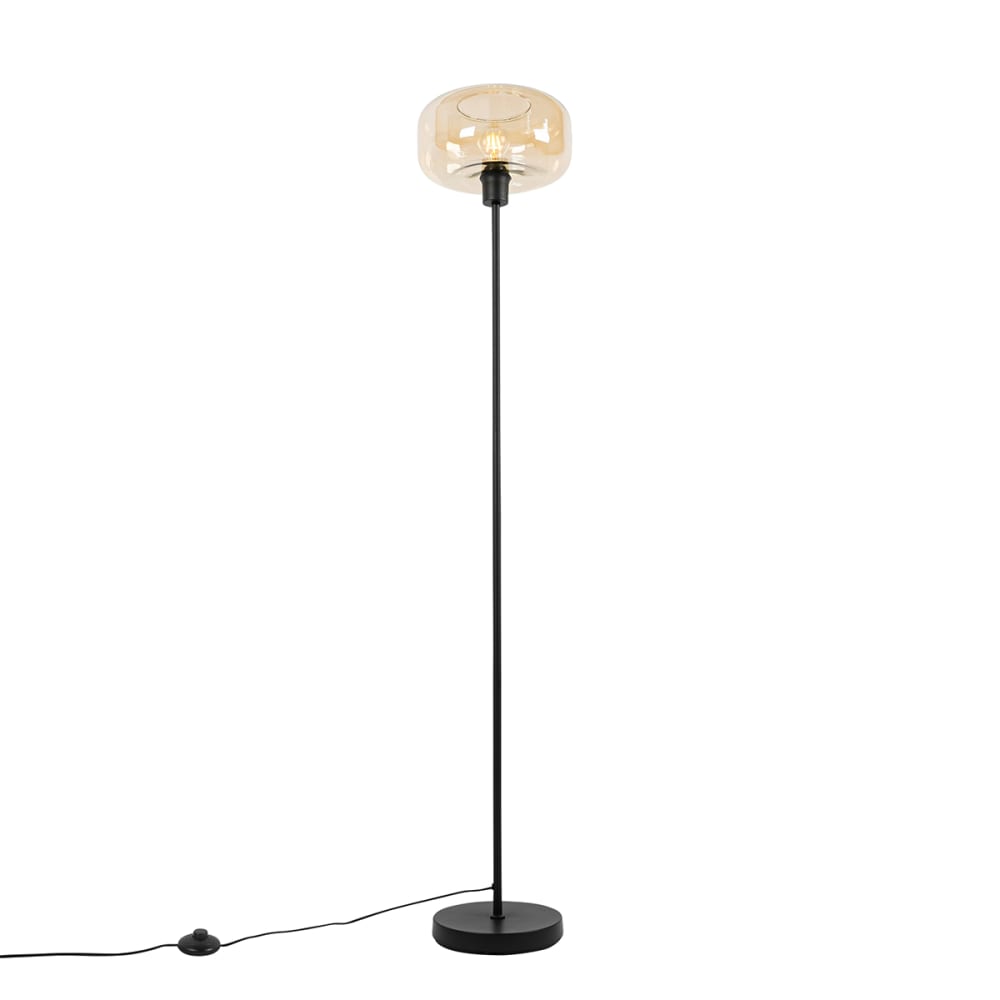 Lampadaire en verre beige — vue 4