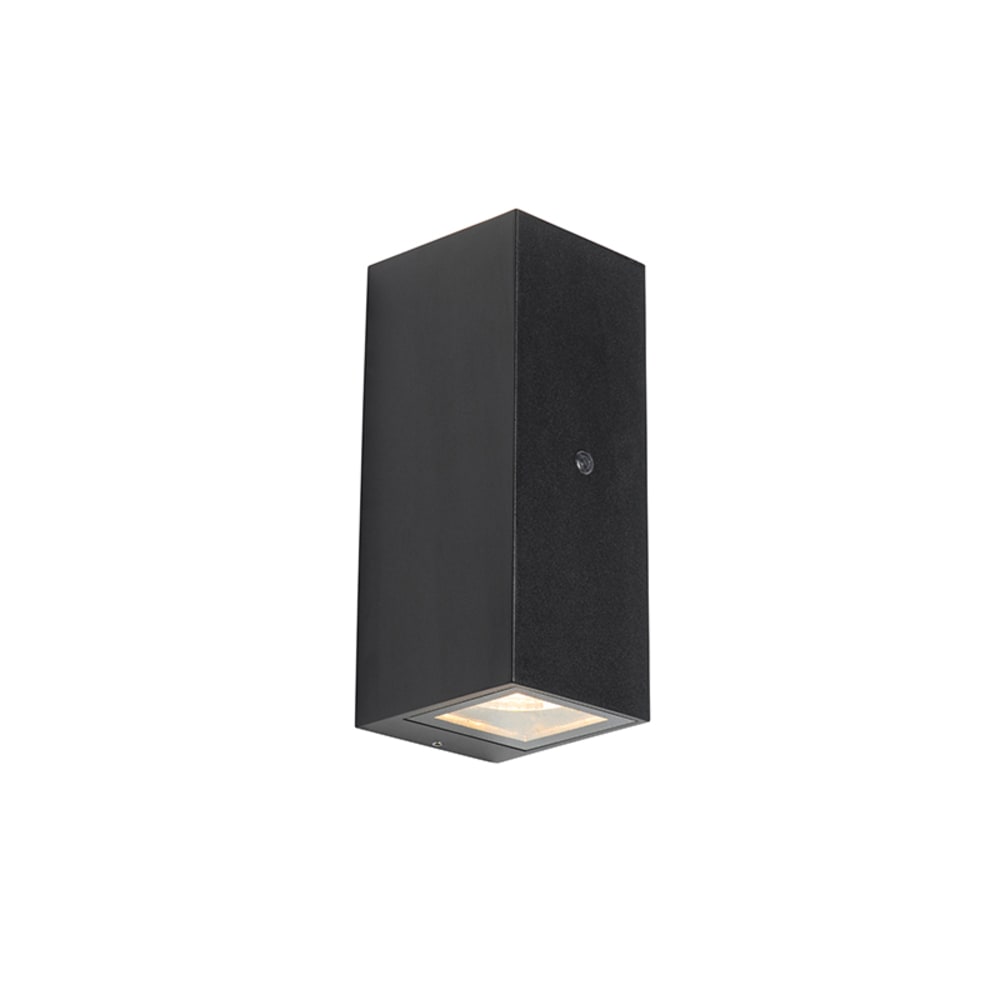Lampe à détecteur extérieur en aluminium noir