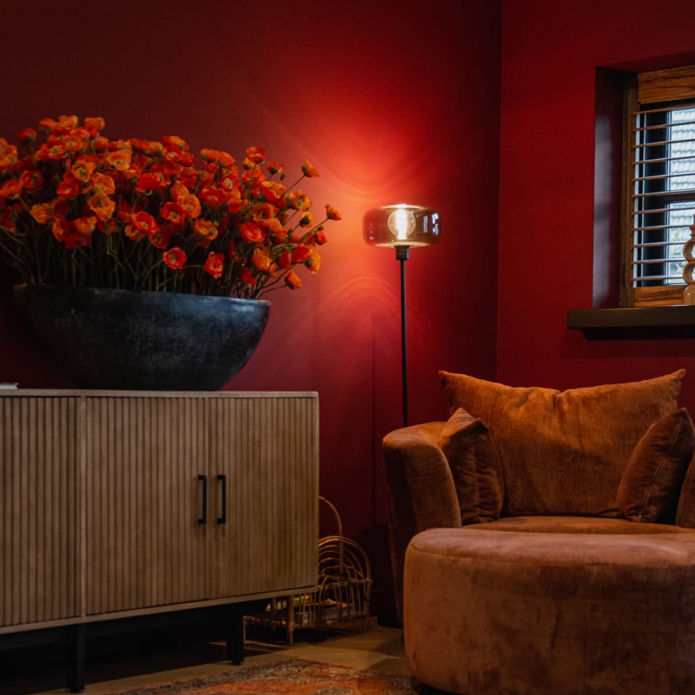 Lampadaire en verre gris — vue 3