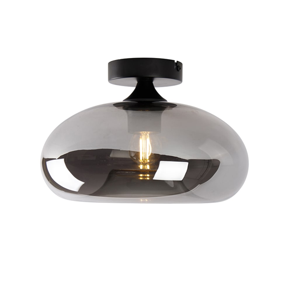 Plafonnier en verre noir — vue 4