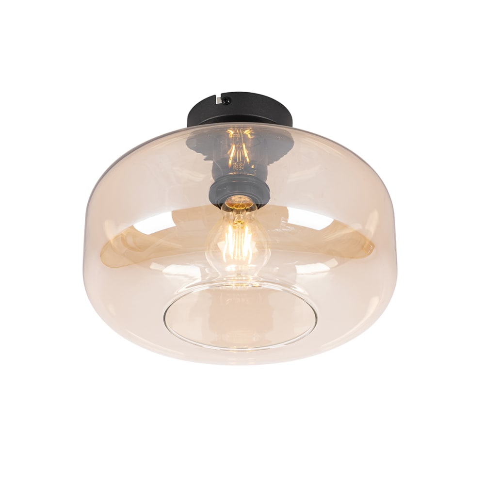Plafonnier en verre beige — vue 3