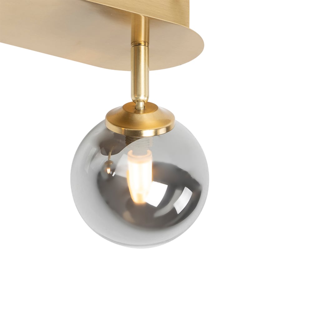Spot plafond en verre doré/laiton — vue 4