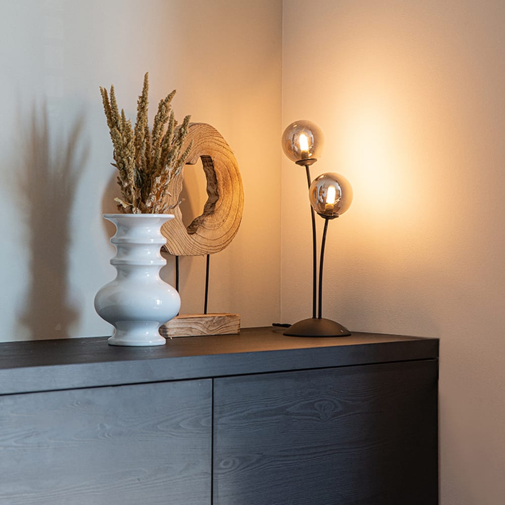Lampe de chevet en verre noir — vue 3