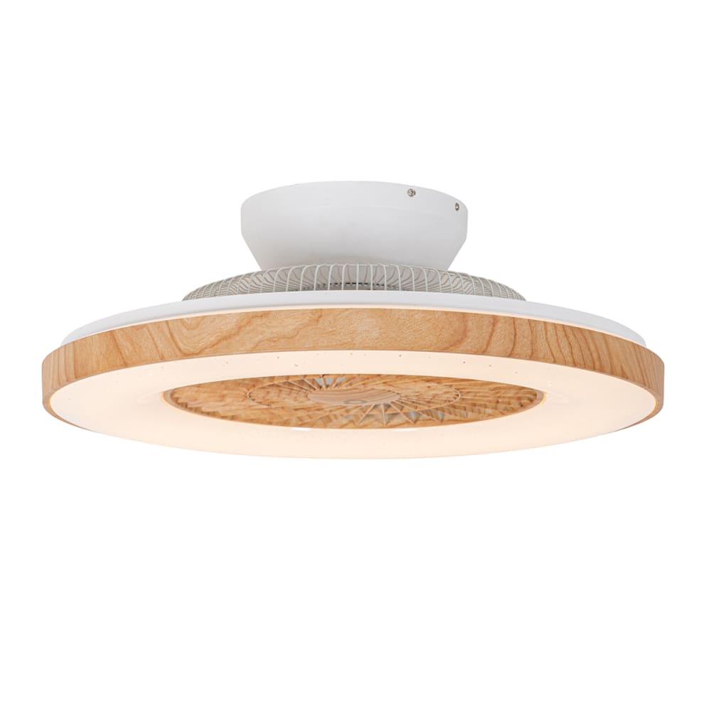 Ventilateur plafond bois LED télécommande