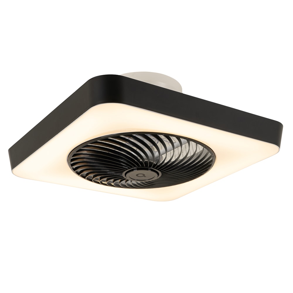 Lampe ventilateur en plastique noir