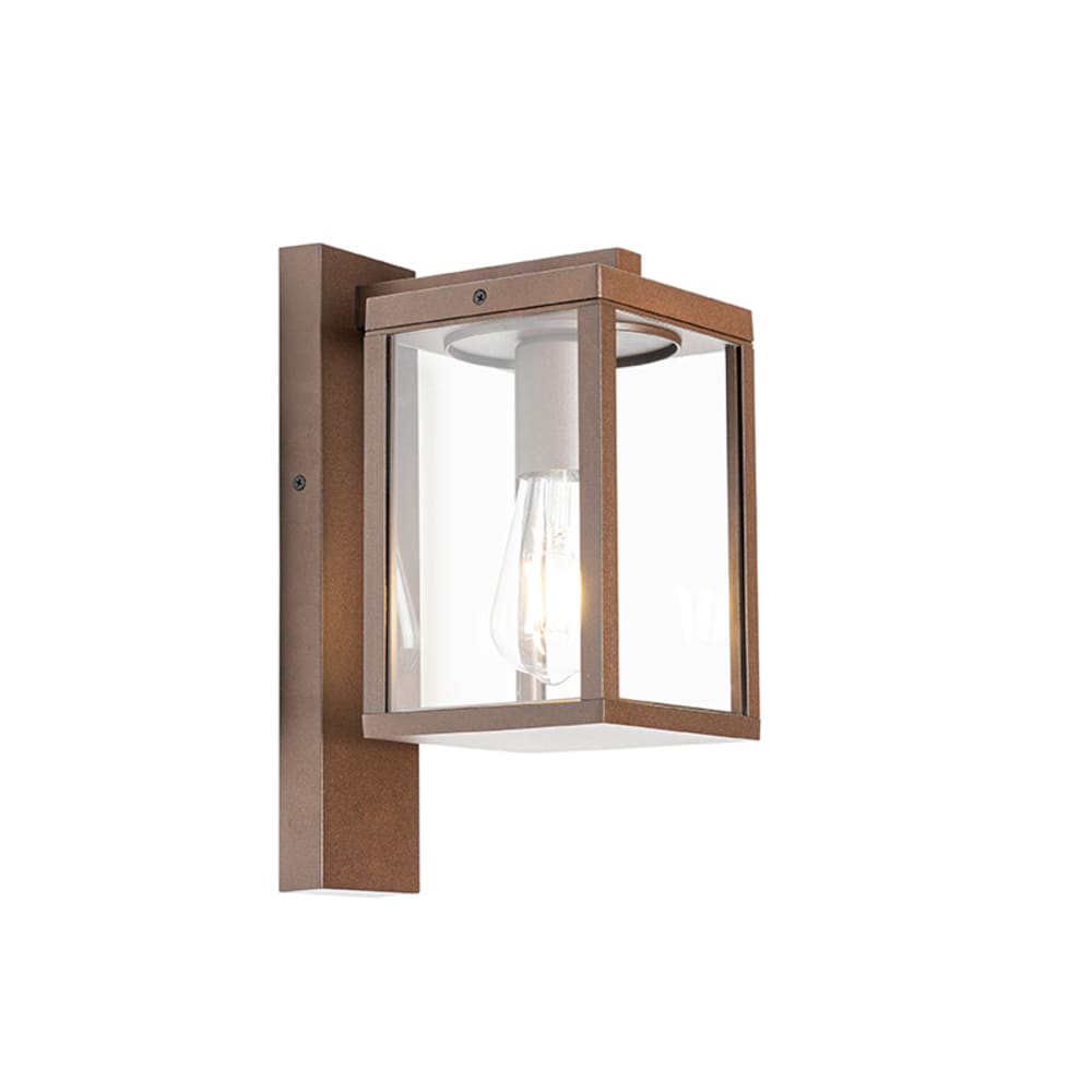 Applique extérieur en aluminium brun rouille