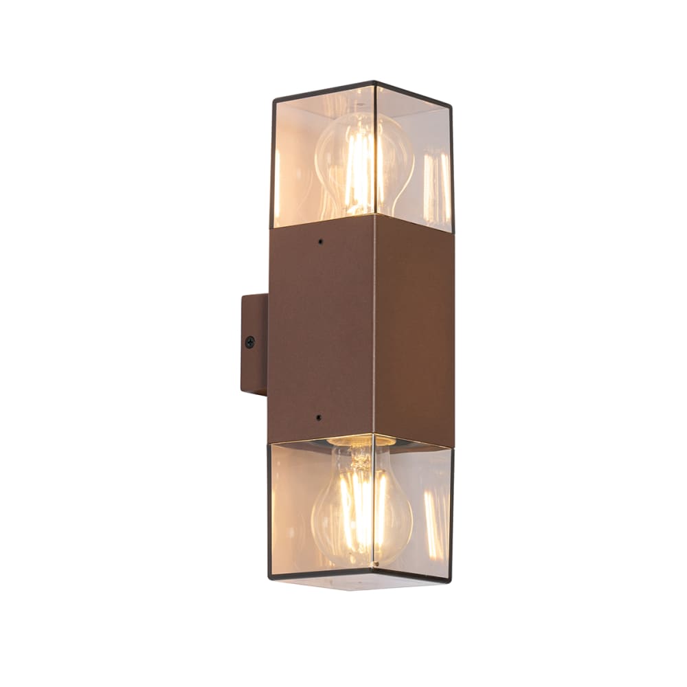 Applique extérieur en aluminium brun rouille