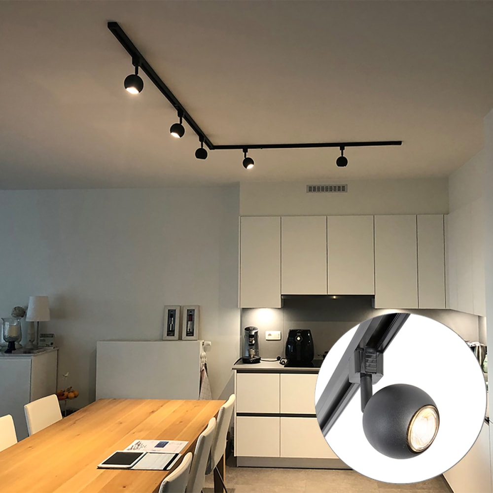 Système de rail en acier noir - Maisons du Monde