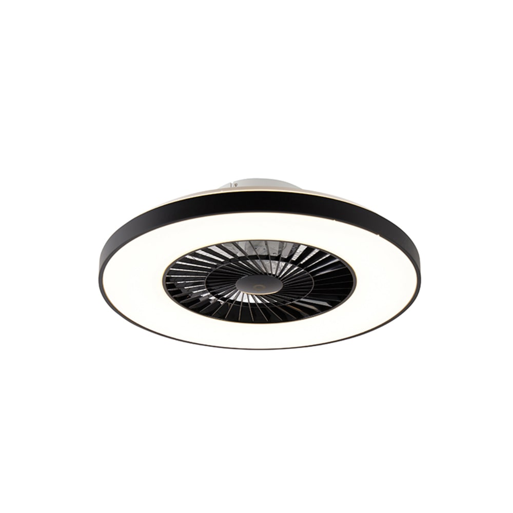 Lampe ventilateur en plastique noir