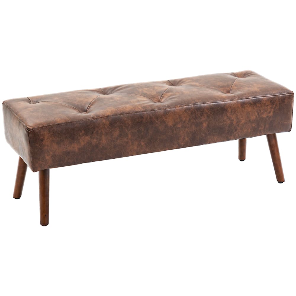 banco de cama 114x38x42 cm marron