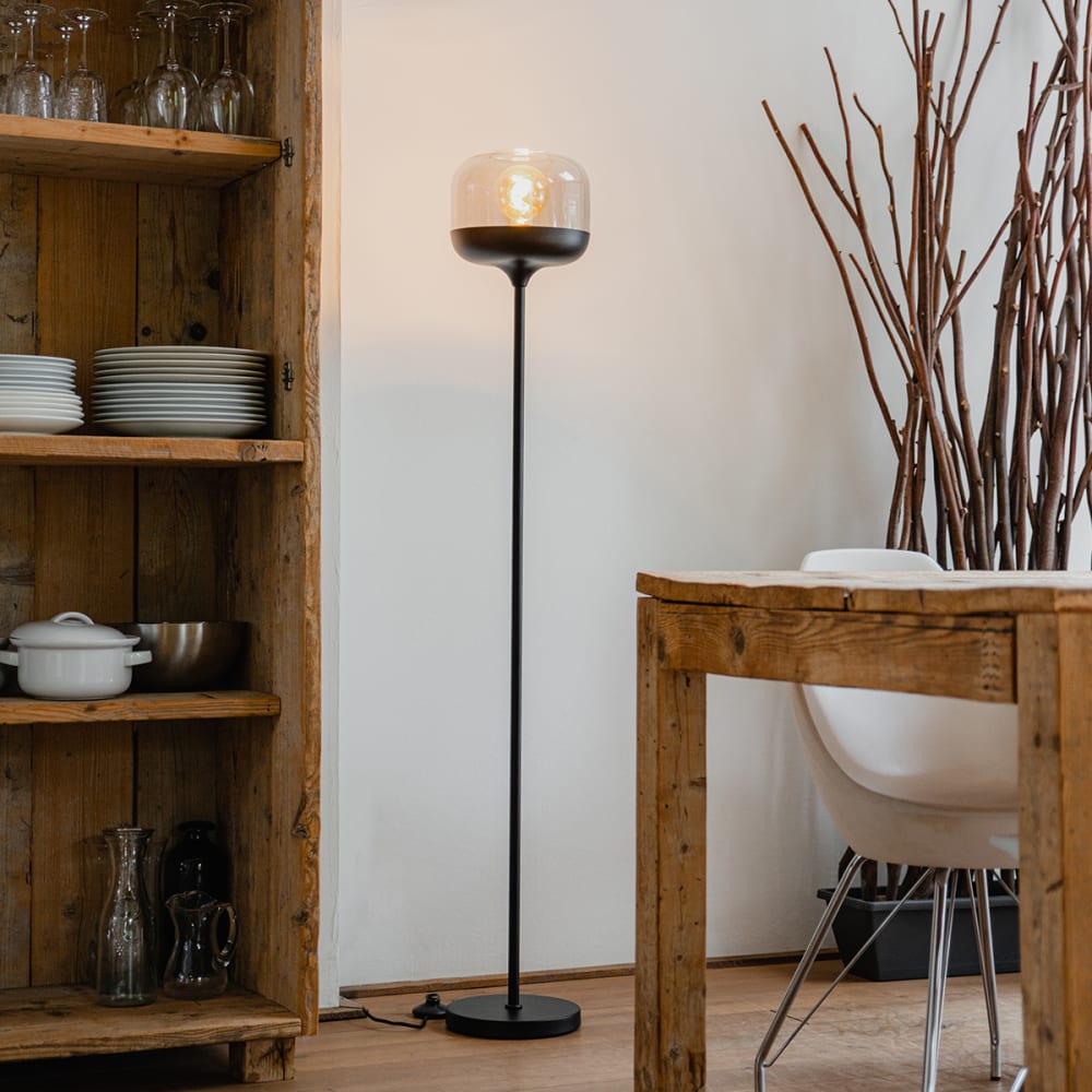 Lampadaire en verre gris — vue 3