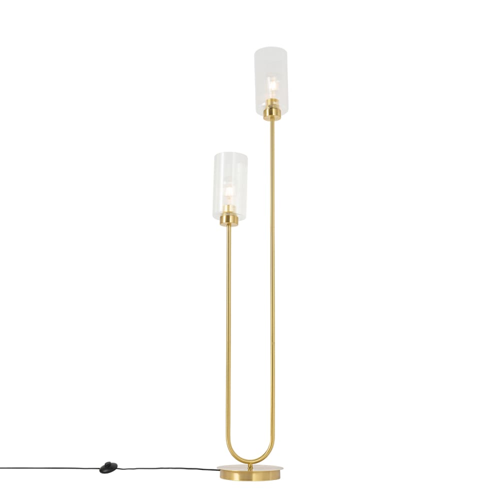 Lampadaire en verre doré — vue 4